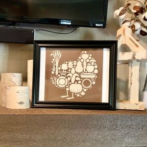 Framed Turkey Fall Decor